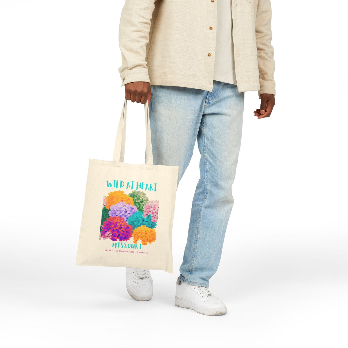 Wild at Heart Missouri Tote Bag – Canvas Nature Explorer Tote, Kids Adventure Gift