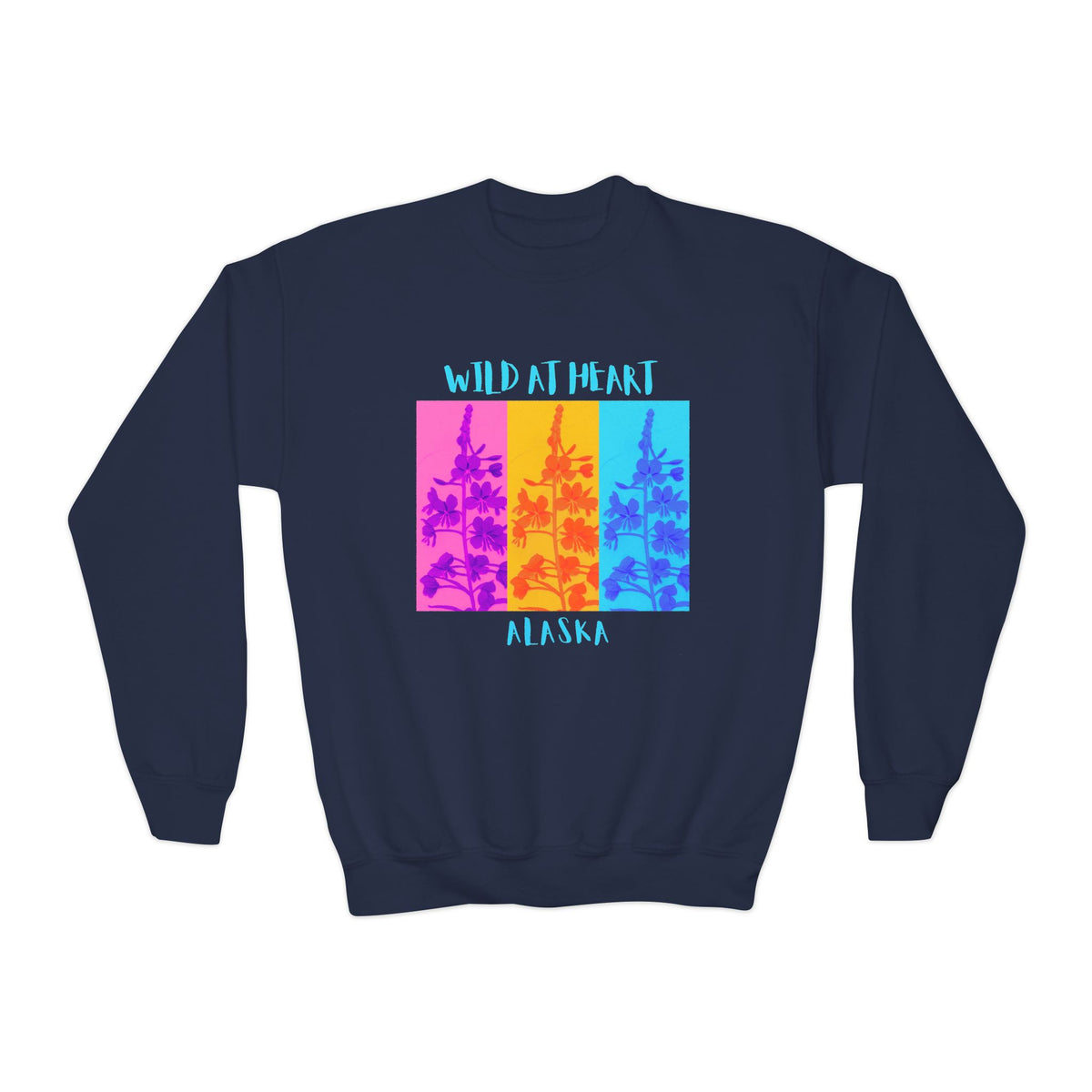 Alaska Wild at Heart Youth Crewneck Sweatshirt