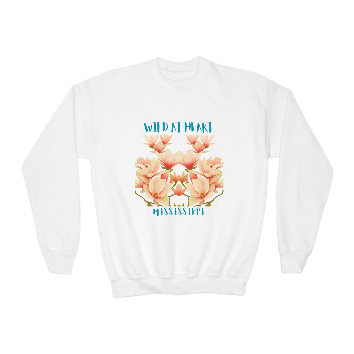 Mississippi Wild at Heart Youth Crewneck Sweatshirt