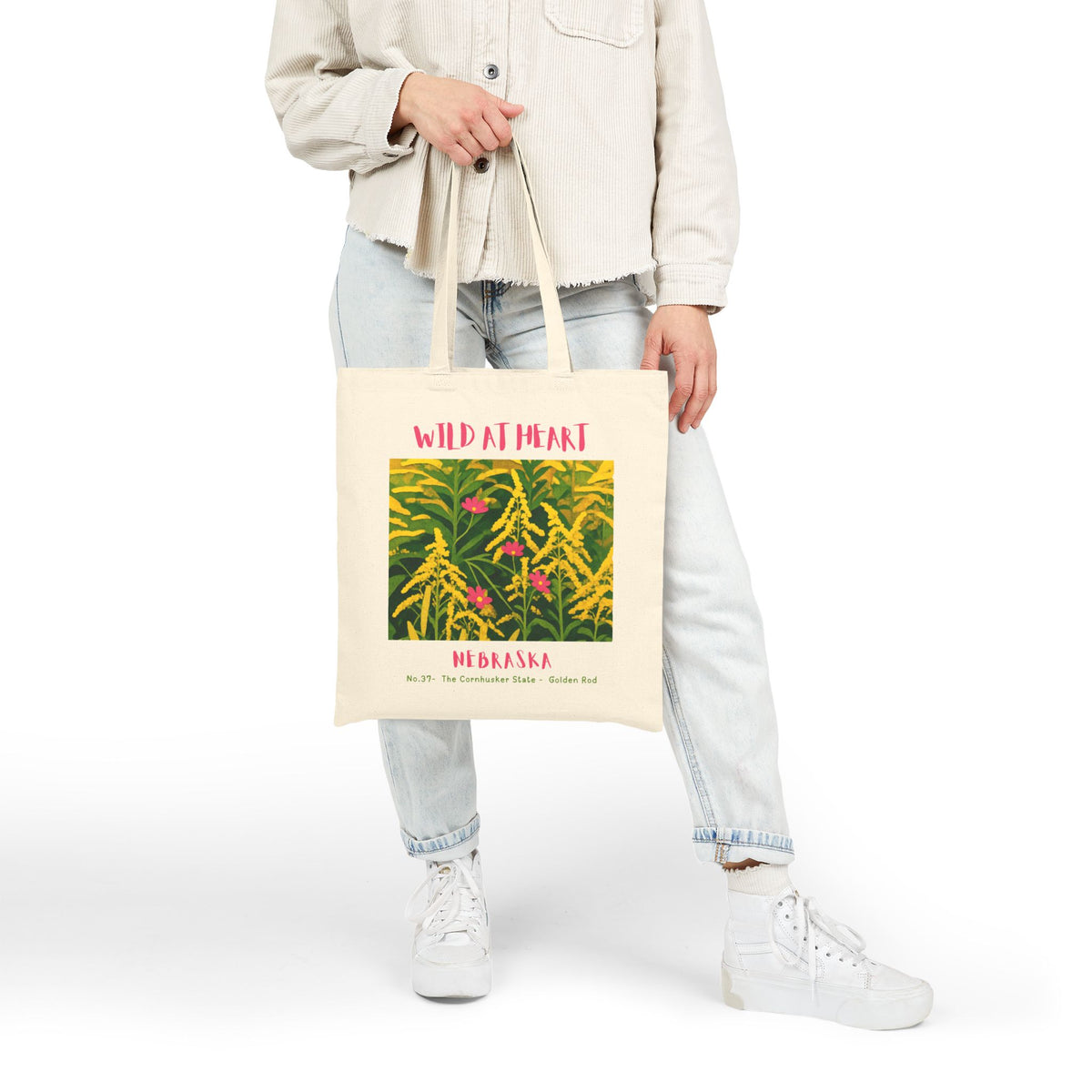Nebraska Wild at Heart Tote Bag