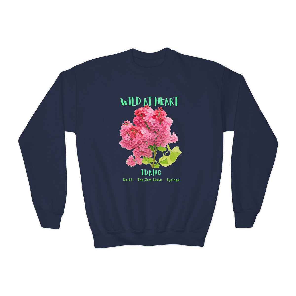 Idaho Wild at Heart Youth Crewneck Sweatshirt