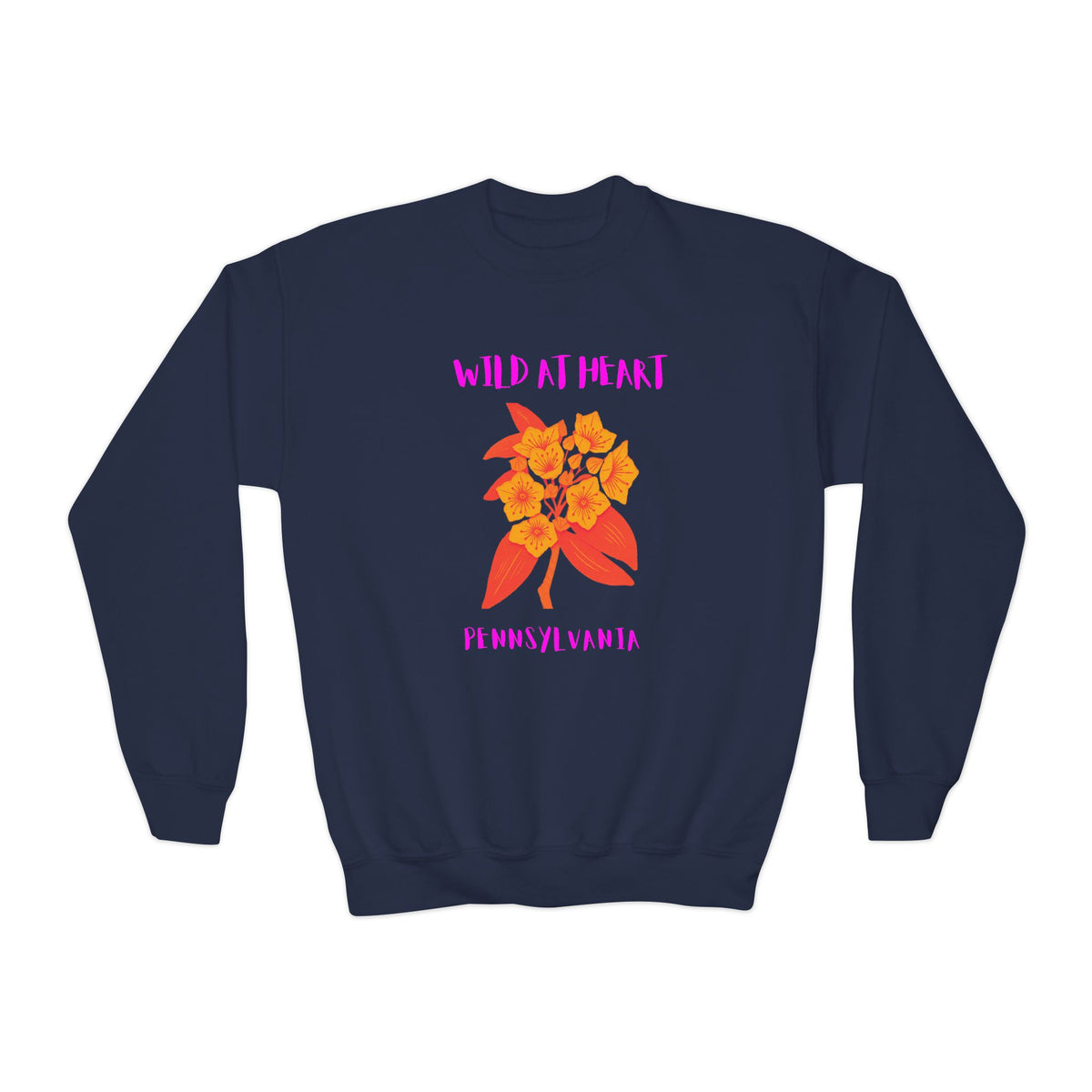 Pennsylvania Wild at Heart Youth Crewneck Sweatshirt