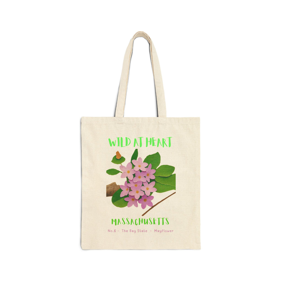 Massachusetts Wild at Heart Tote Bag