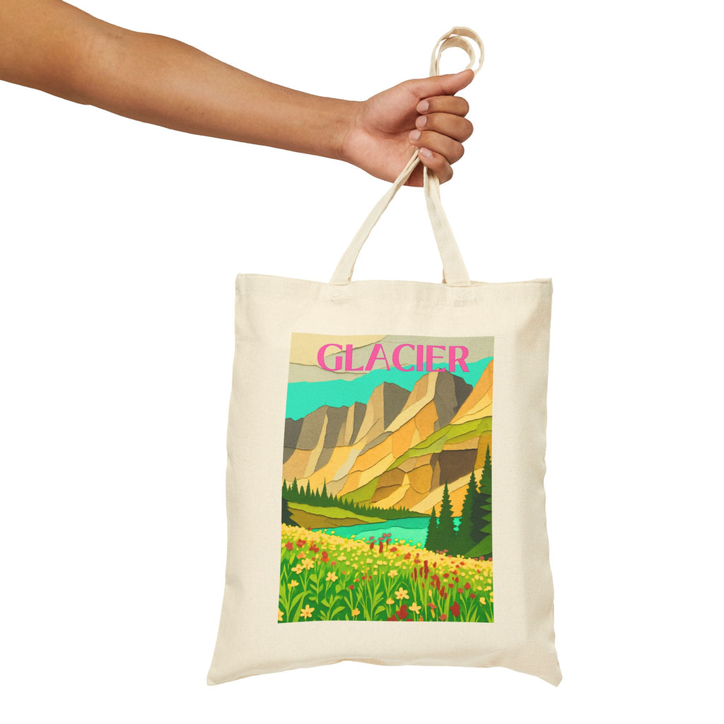 Glacier Wild at Heart Tote - National Park Vintage Poster Tote