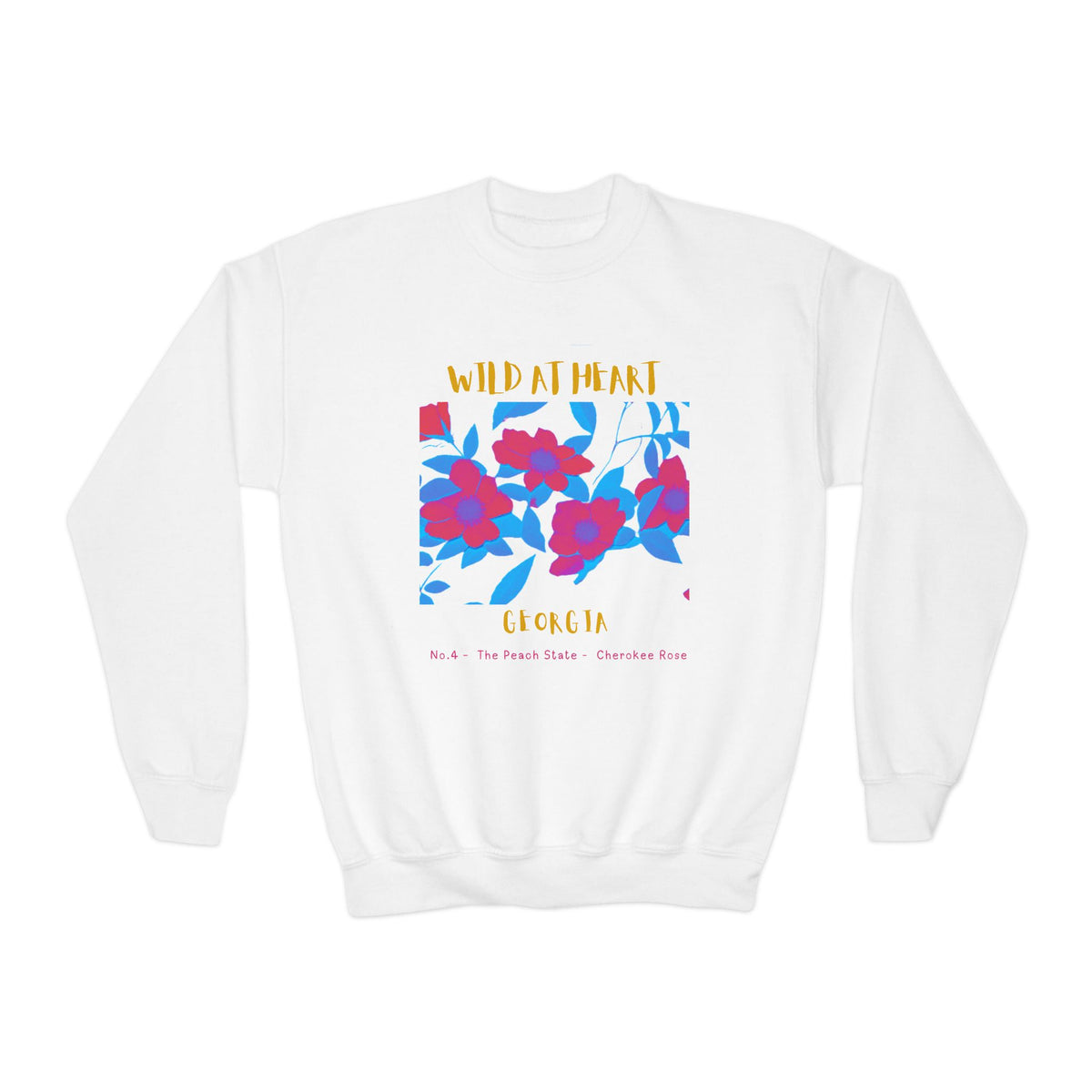 Georgia Wild at Heart Youth Crewneck Sweatshirt
