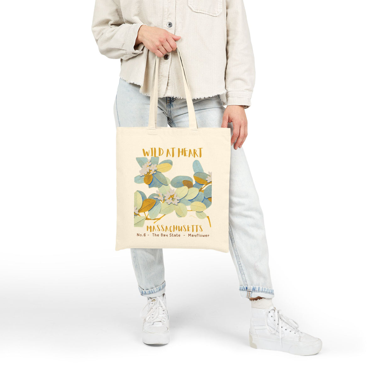 Massachusetts Wild at Heart Tote Bag