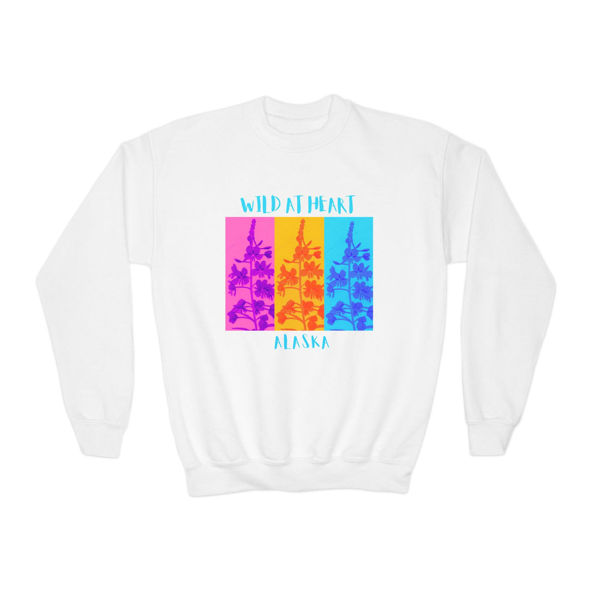 Alaska Wild at Heart Youth Crewneck Sweatshirt