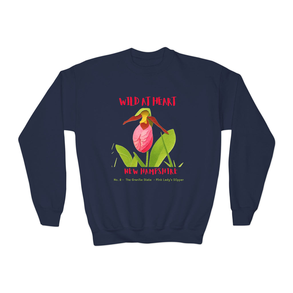 New Hampshire Wild at Heart Youth Crewneck Sweatshirt