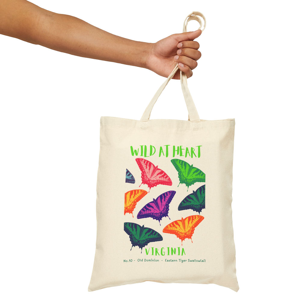 Wild at Heart Virginia Tote Bag – Canvas Nature Explorer Tote, Kids Adventure Gift