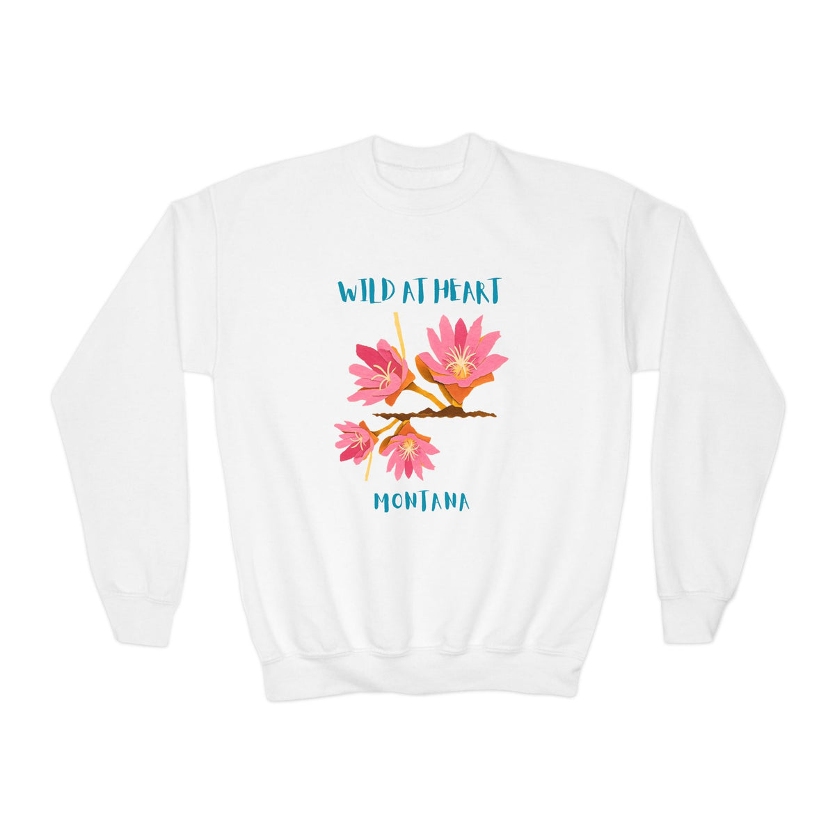 Montana Wild at Heart Youth Crewneck Sweatshirt