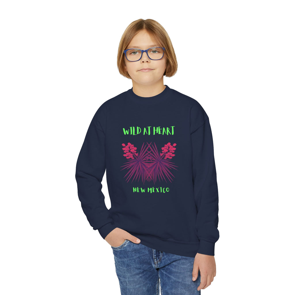 New Mexico Wild at Heart Youth Crewneck Sweatshirt