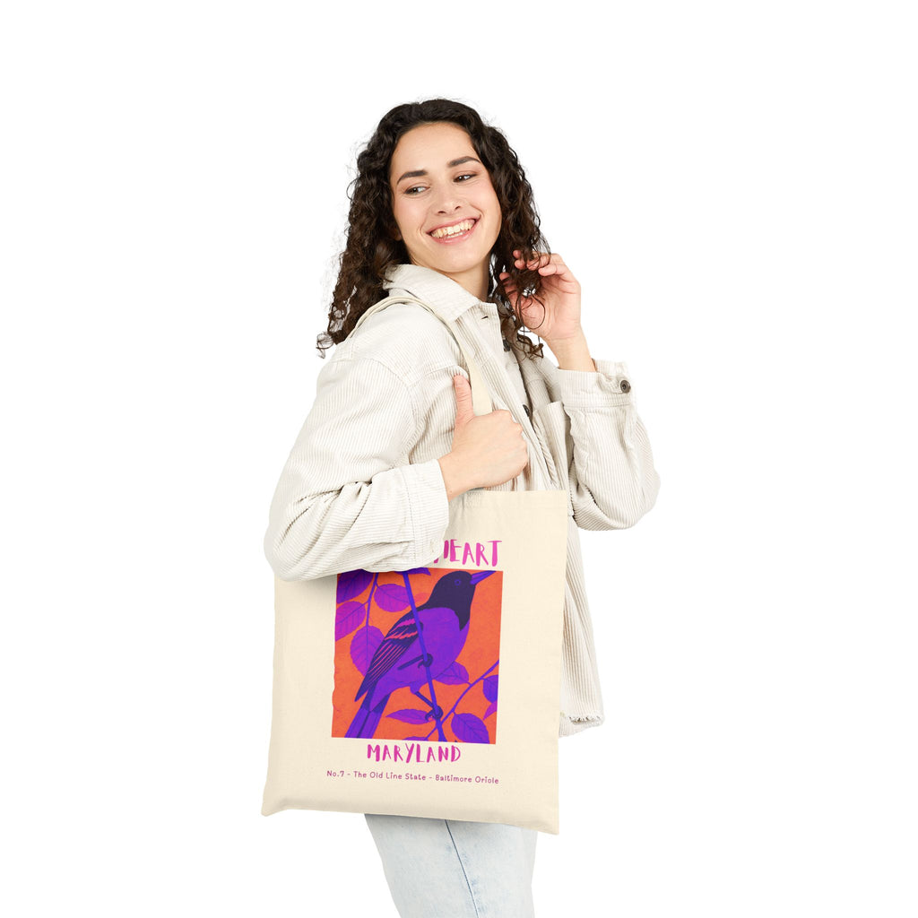 Wild at Heart Maryland Tote Bag – Canvas Nature Explorer Tote, Kids Adventure Gift