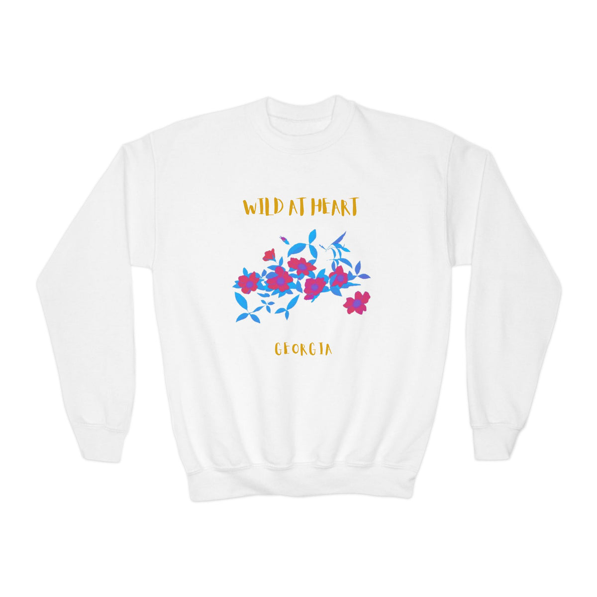 Georgia Wild at Heart Youth Crewneck Sweatshirt