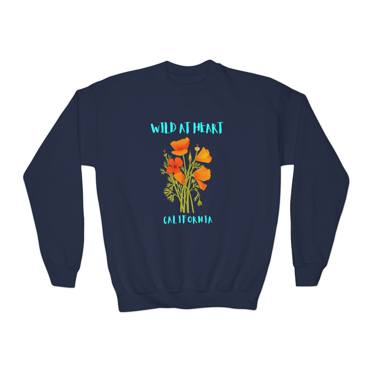 California Wild at Heart Youth Crewneck Sweatshirt