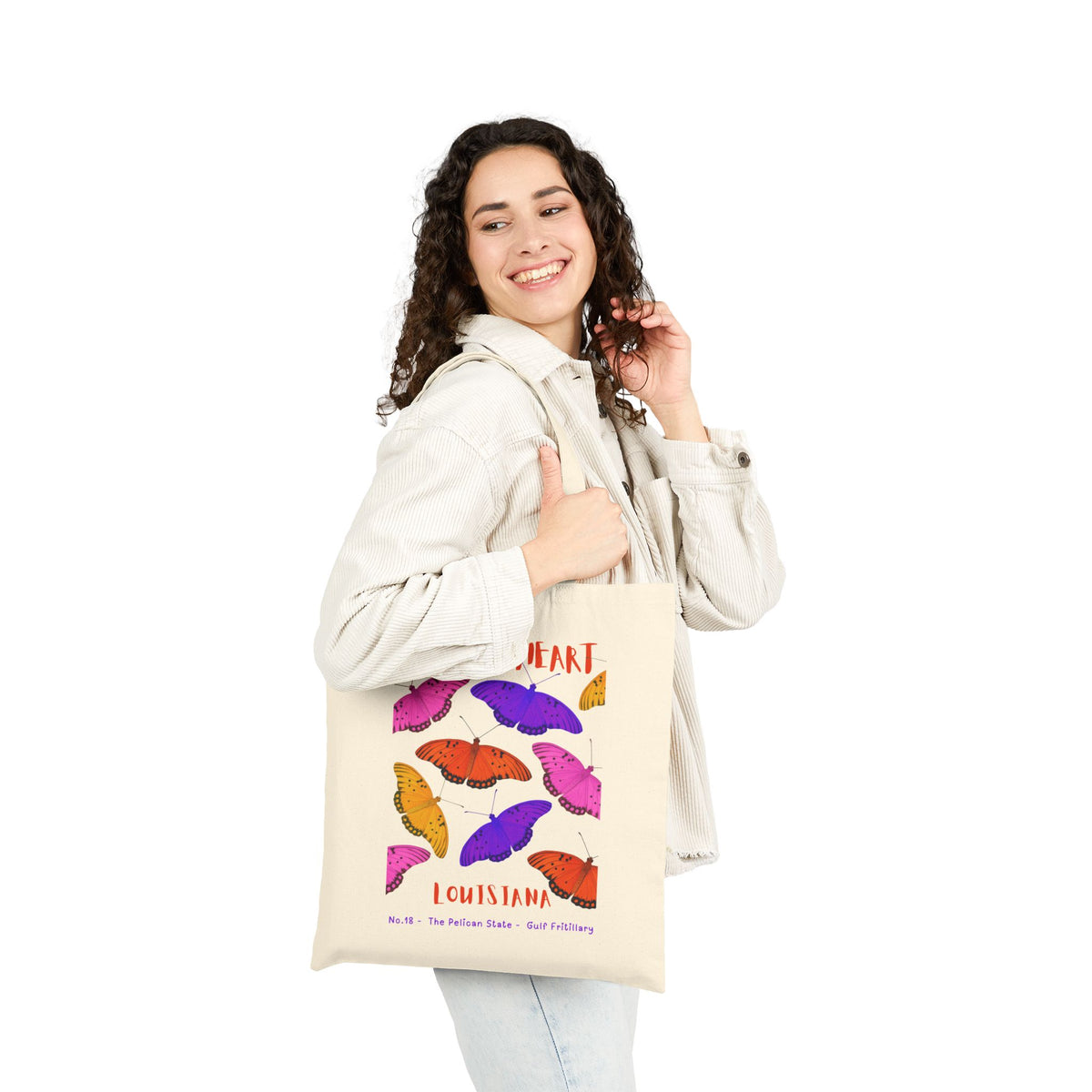 Wild at Heart Louisiana Tote Bag – Canvas Nature Explorer Tote, Kids Adventure Gift