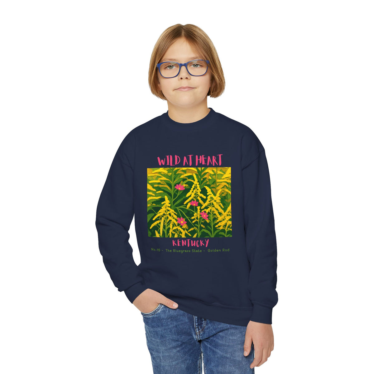 Kentucky Wild at Heart Youth Crewneck Sweatshirt
