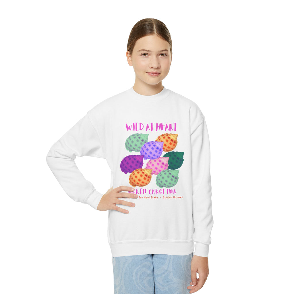 North Carolina Wild at Heart Youth Crewneck Sweatshirt