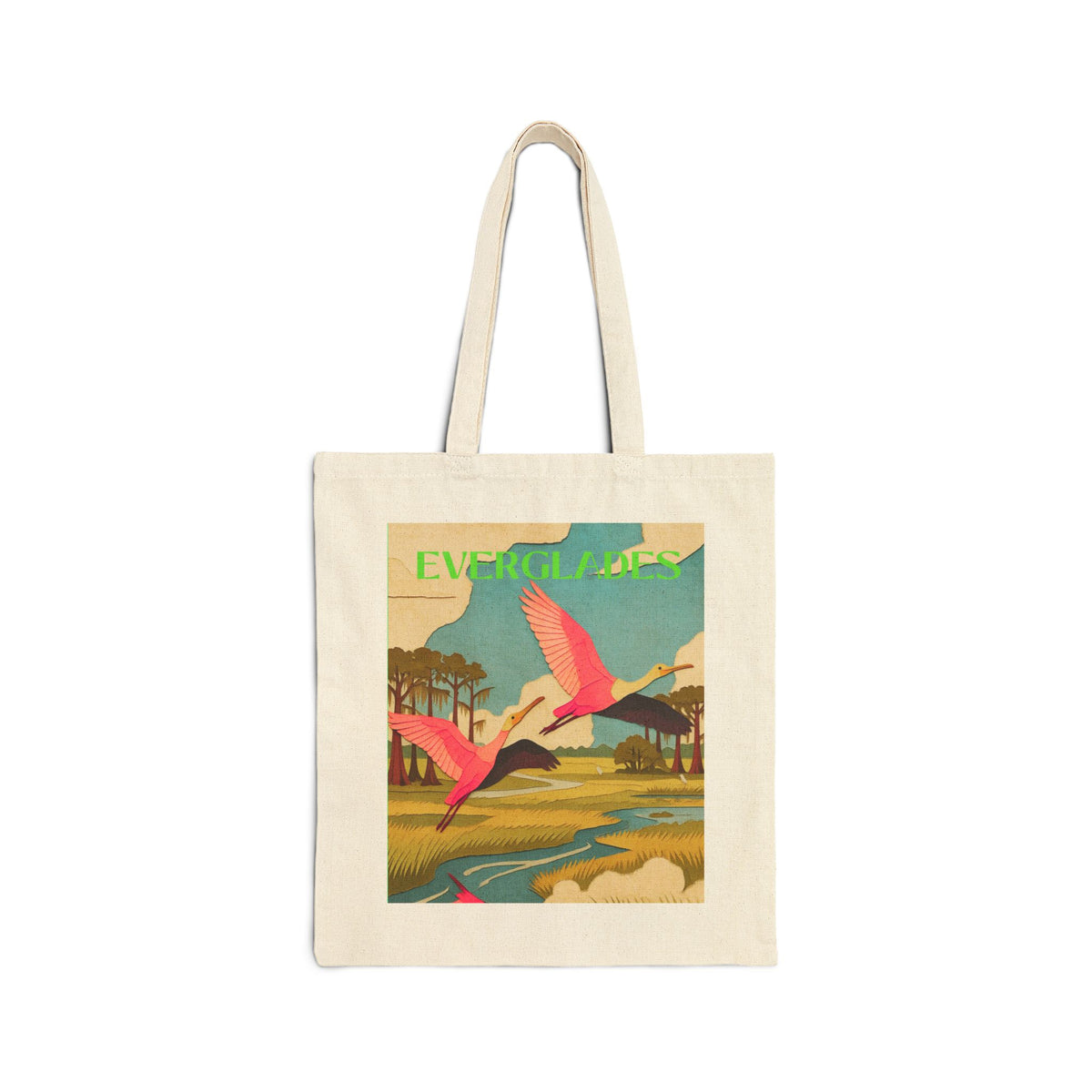 Everglades Wild at Heart Tote Bag - Retro National Park Tote