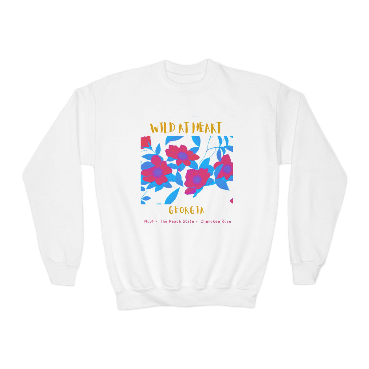 Georgia Wild at Heart Youth Crewneck Sweatshirt