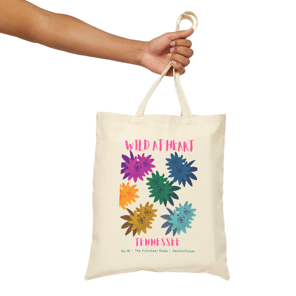 Wild at Heart Tennessee Tote Bag – Canvas Nature Explorer Tote, Kids Adventure Gift