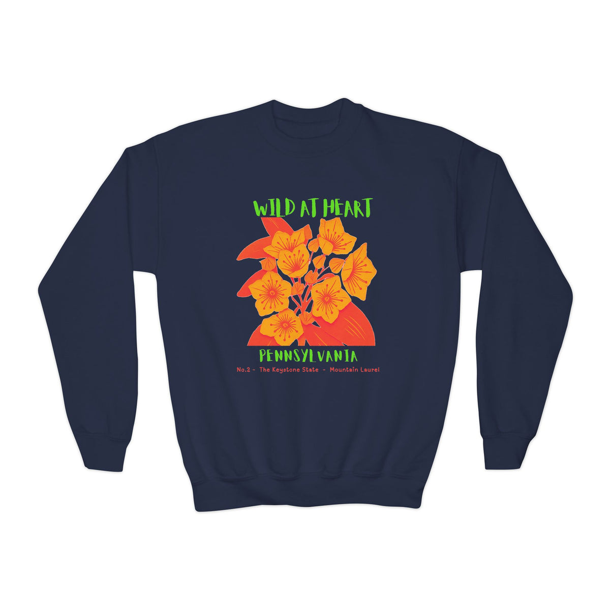Pennsylvania Wild at Heart Youth Crewneck Sweatshirt