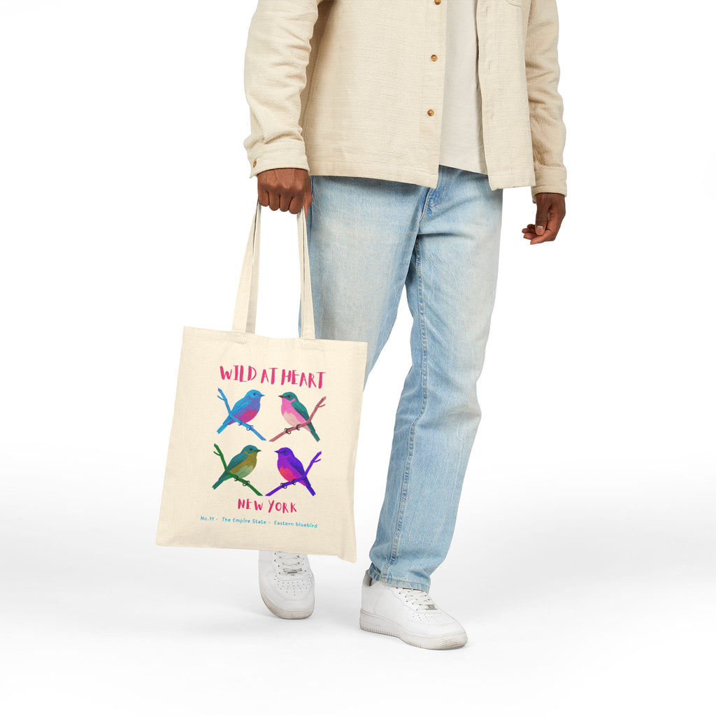 Wild at Heart New York Tote Bag – Canvas Nature Explorer Tote, Kids Adventure Gift