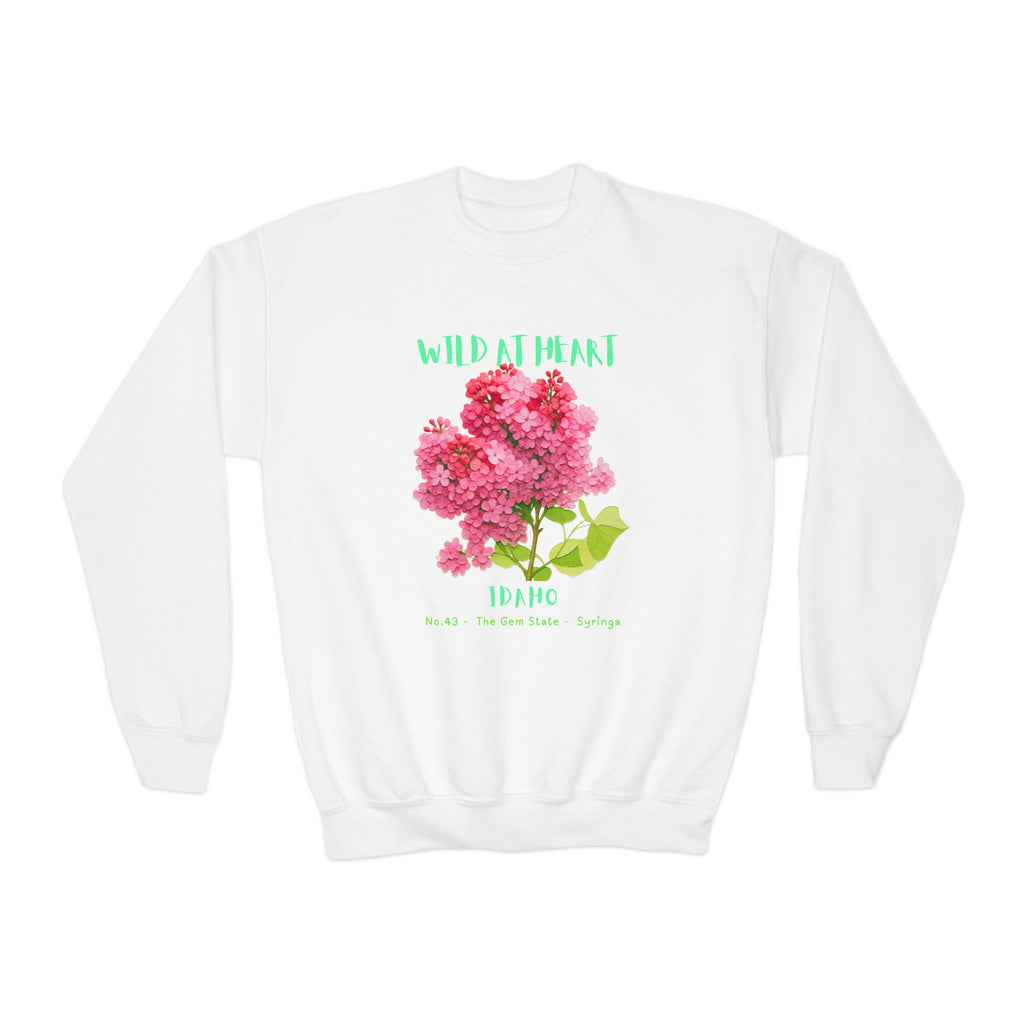 Idaho Wild at Heart Youth Crewneck Sweatshirt
