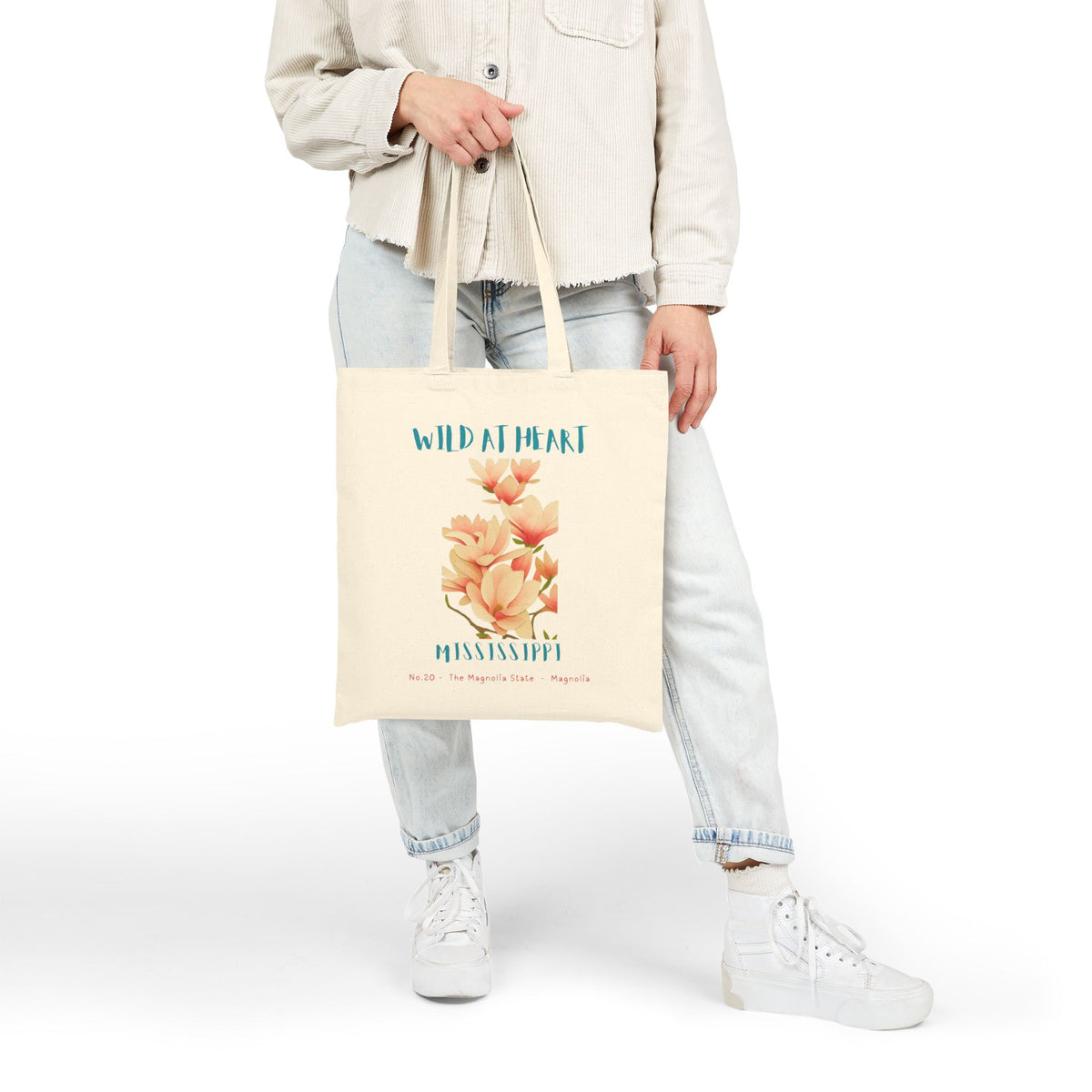 Wild at Heart Mississippi Tote Bag – Canvas Nature Explorer Tote, Kids Adventure Gift