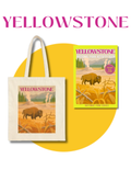 Wild at Heart Yellowstone National Park Gift Set – Activity Book + Canvas Tote, Kids Explorer Bundle