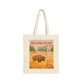 Wild at Heart Yellowstone National Park Tote Bag – Bison Canvas Explorer Tote, Souvenir Gift