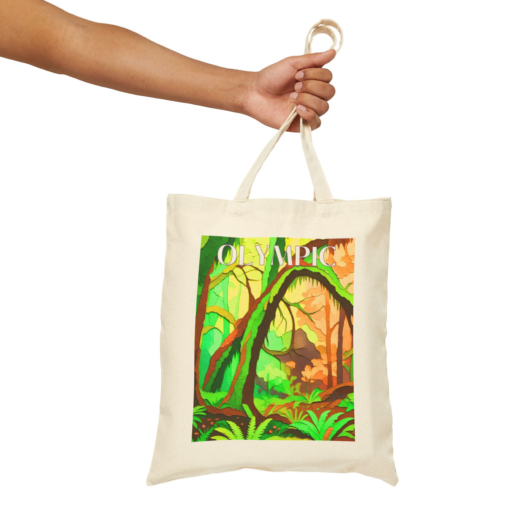 Olympic Wild at Heart Tote Bag - Retro National Park Tote