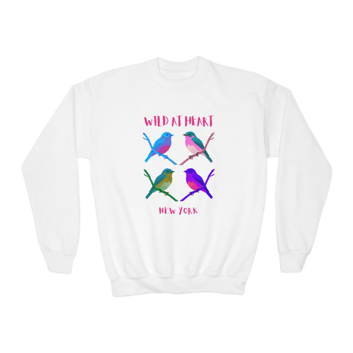 New York Wild at Heart Youth Crewneck Sweatshirt