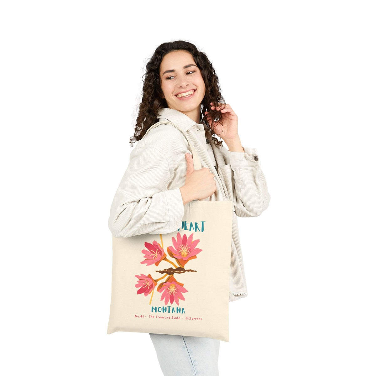 Wild at Heart Montana Tote Bag – Canvas Nature Explorer Tote, Kids Adventure Gift