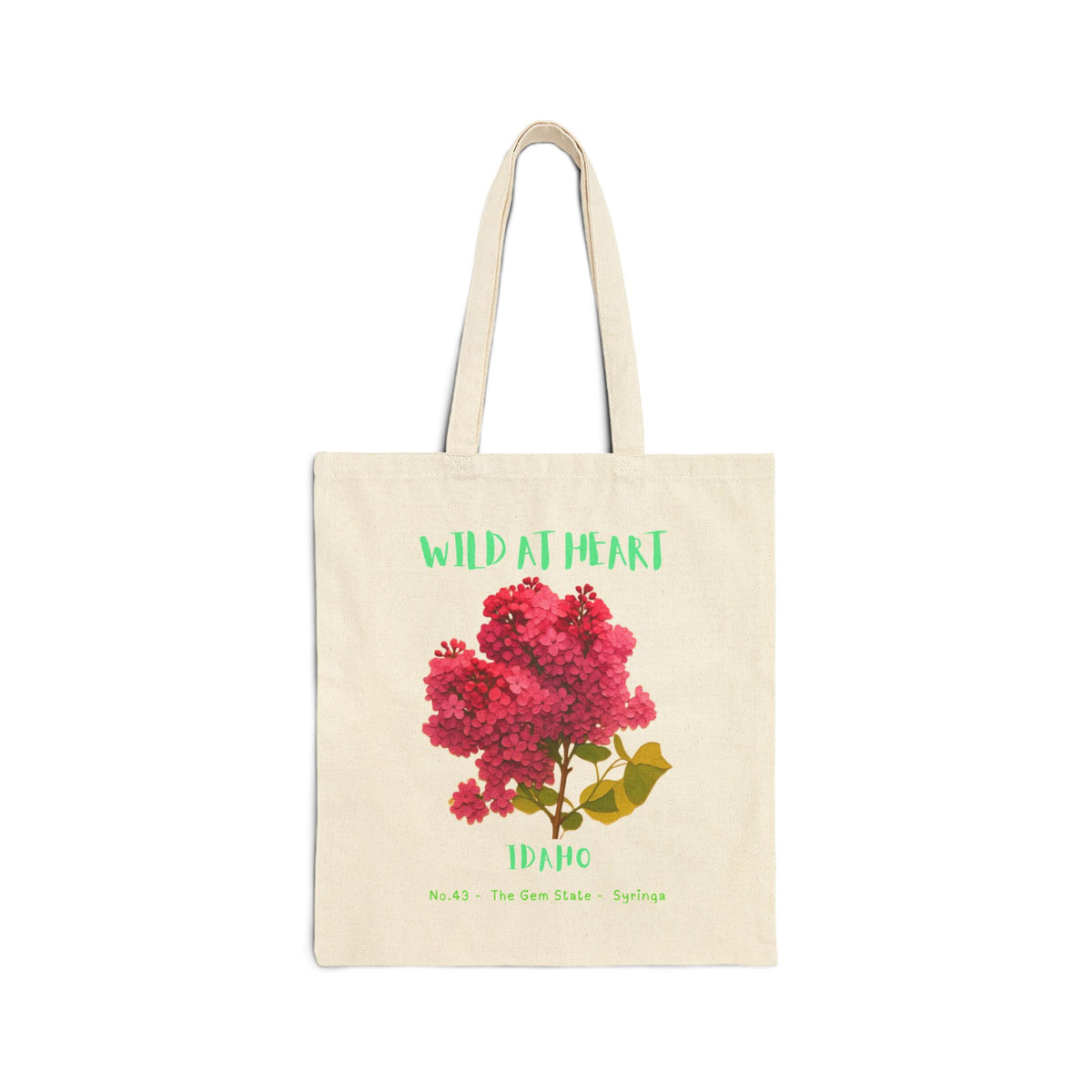 Wild at Heart Idaho Tote Bag – Canvas Nature Explorer Tote, Kids Adventure Gift