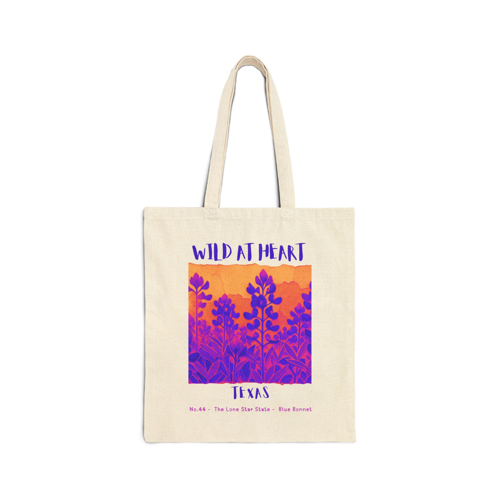 Wild at Heart Texas Tote Bag – Canvas Nature Explorer Tote, Kids Adventure Gift