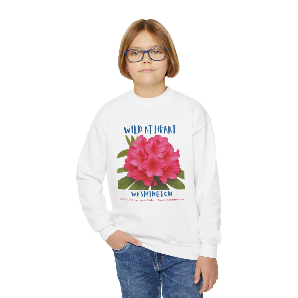 Washington Wild at Heart Youth Crewneck Sweatshirt