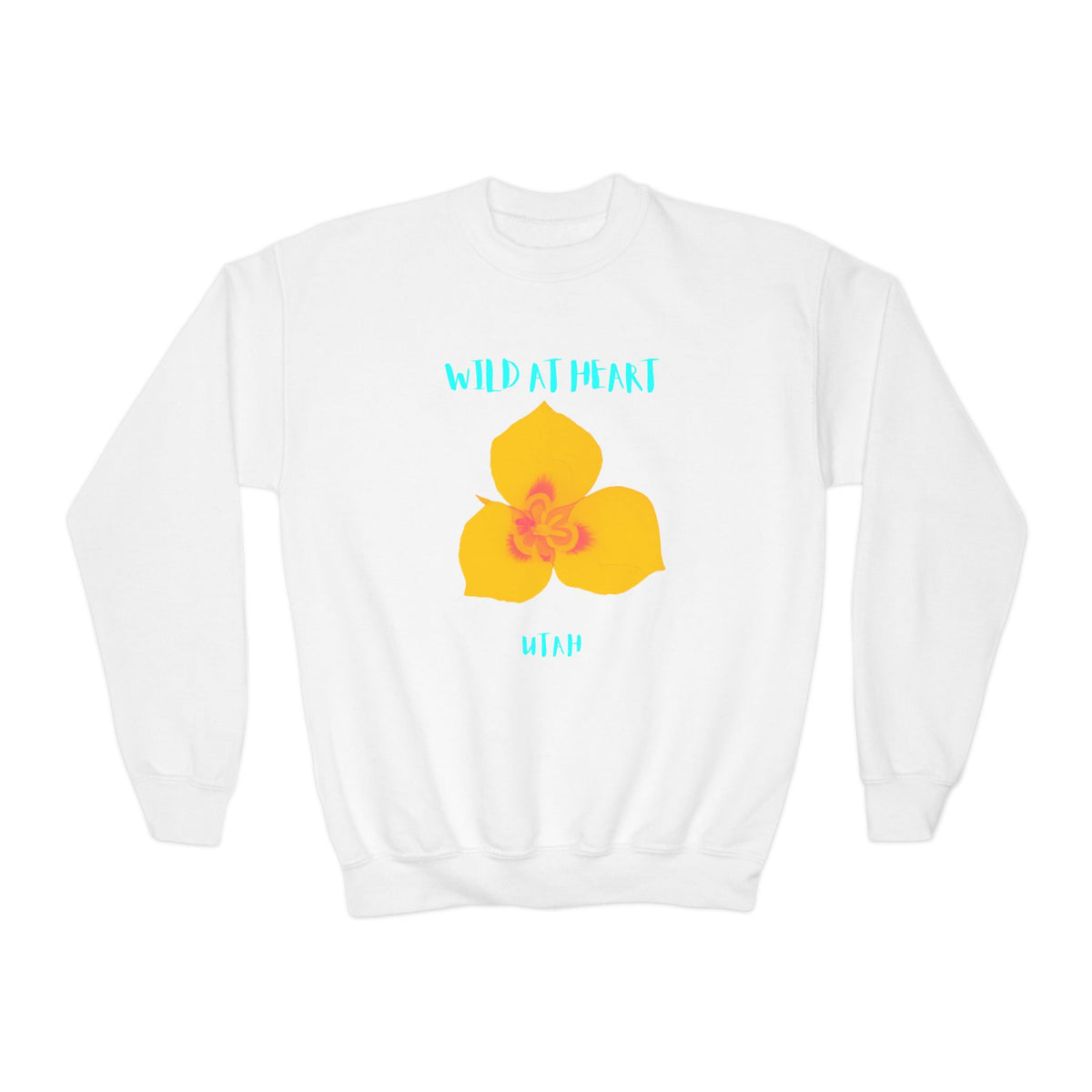 Utah Wild at Heart Youth Crewneck Sweatshirt
