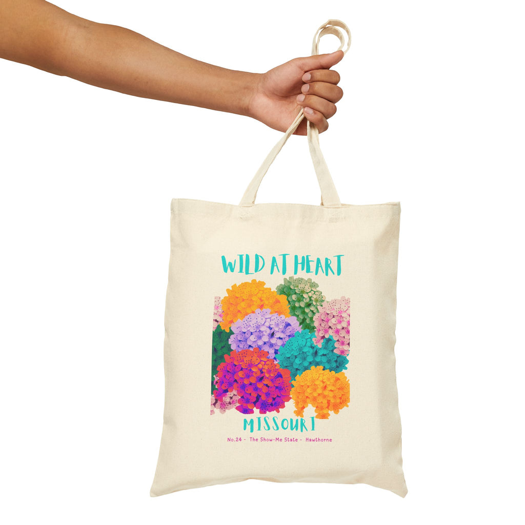 Wild at Heart Missouri Tote Bag – Canvas Nature Explorer Tote, Kids Adventure Gift