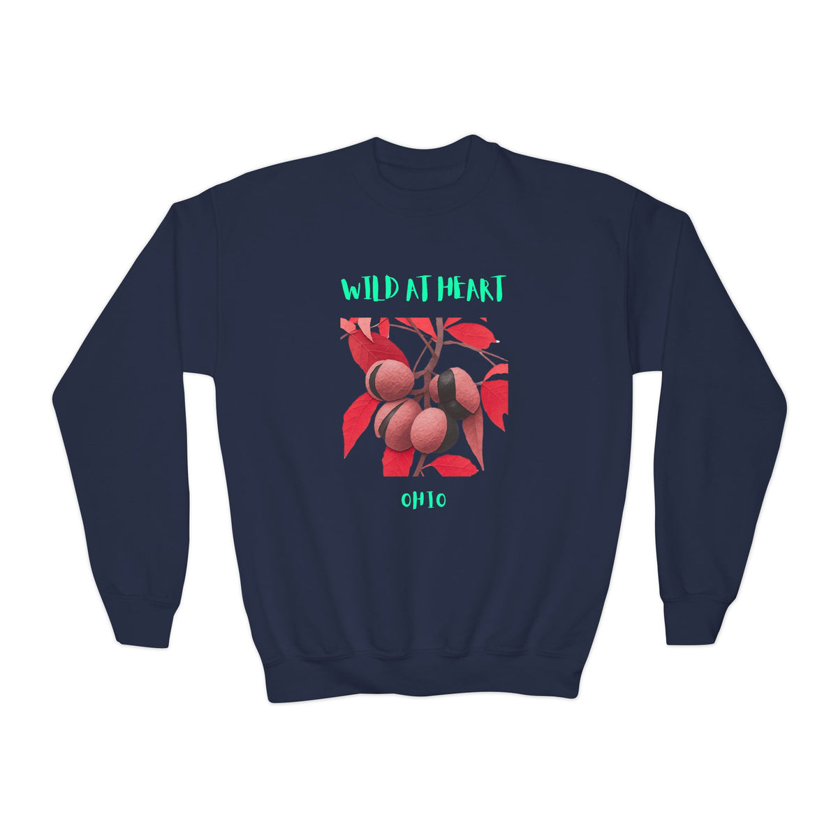 Ohio Wild at Heart Youth Crewneck Sweatshirt