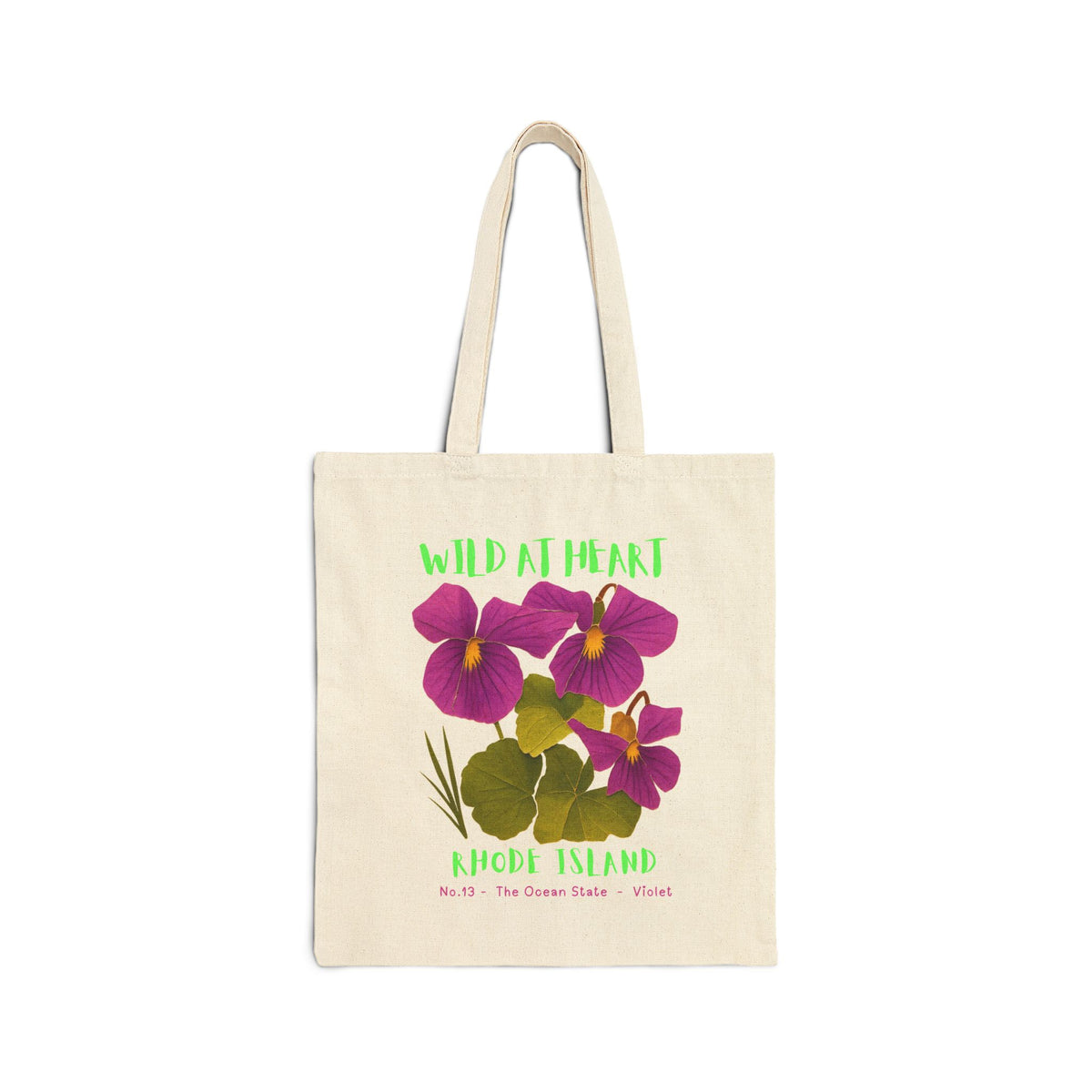 Rhode Island Wild at Heart Tote Bag