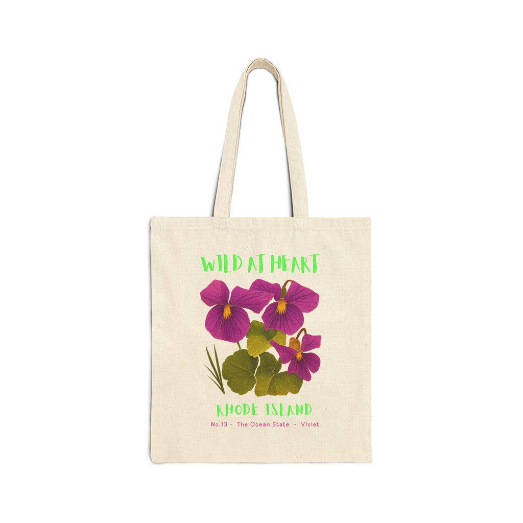 Wild at Heart Rhode Island Tote Bag – Canvas Nature Explorer Tote, Kids Adventure Gift