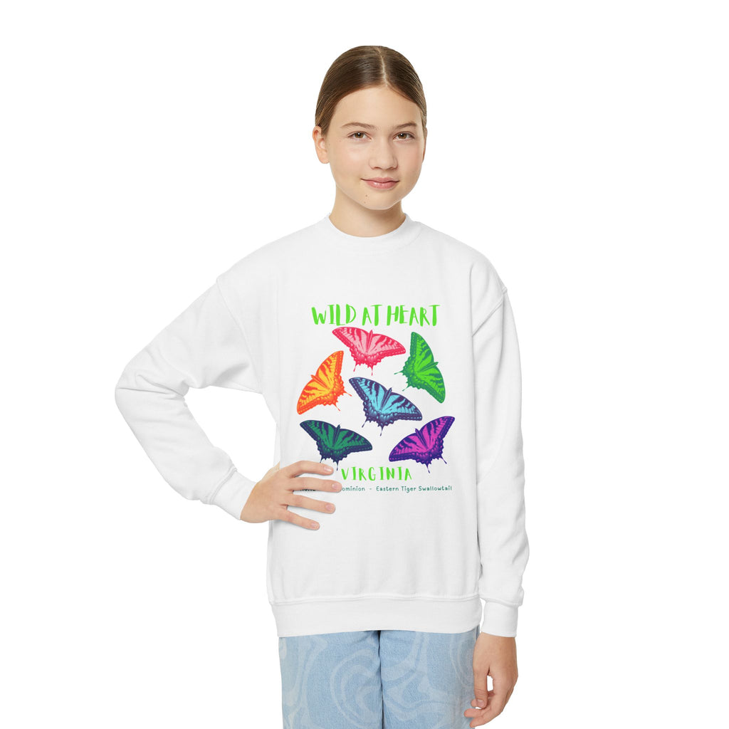 Virginia Wild at Heart Youth Crewneck Sweatshirt