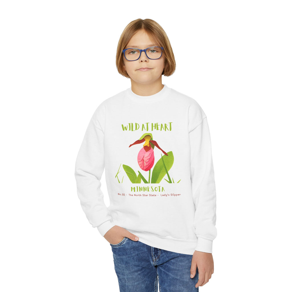 Minnesota Wild at Heart Youth Crewneck Sweatshirt