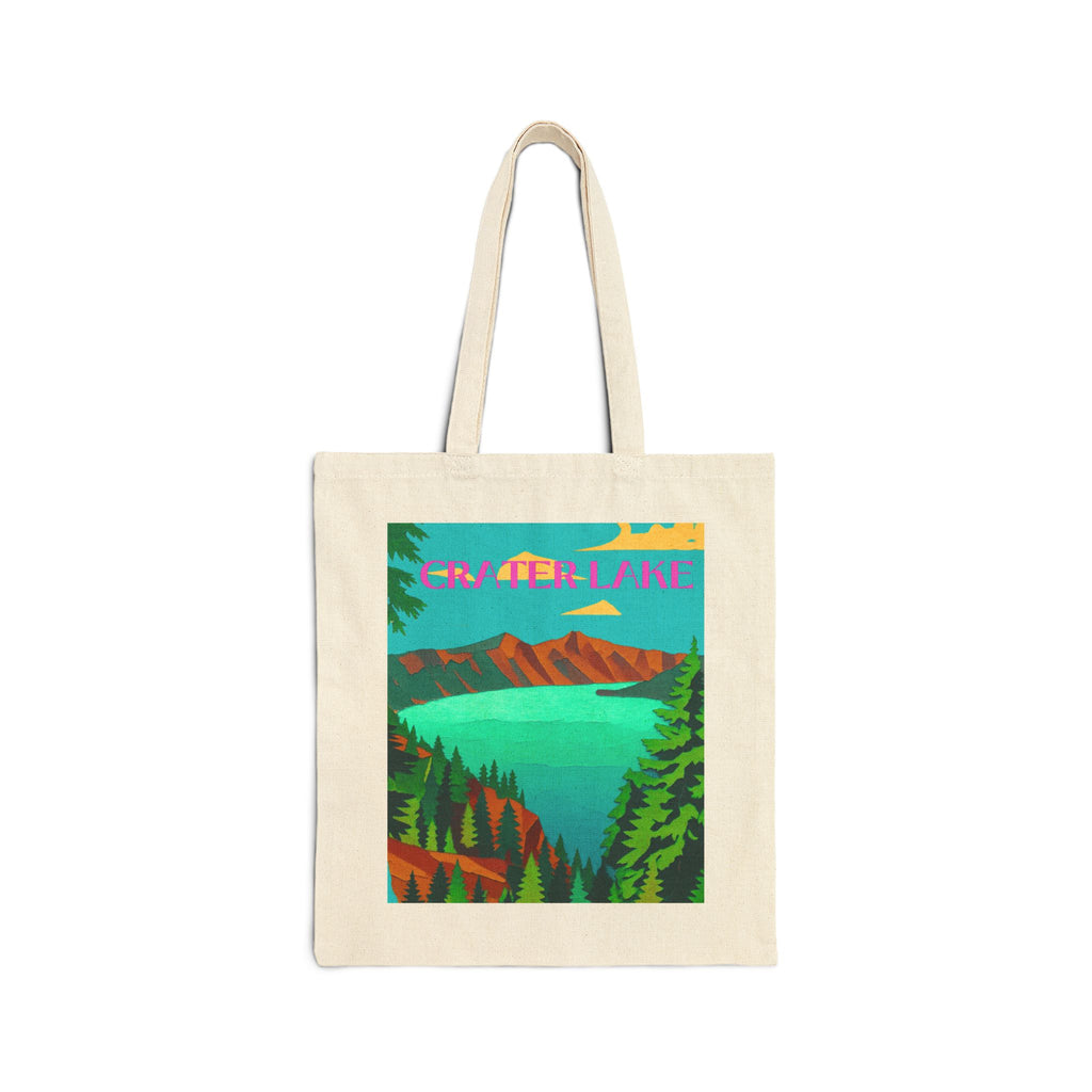 Crater Lake Wild at Heart Tote - Retro National Park Tote
