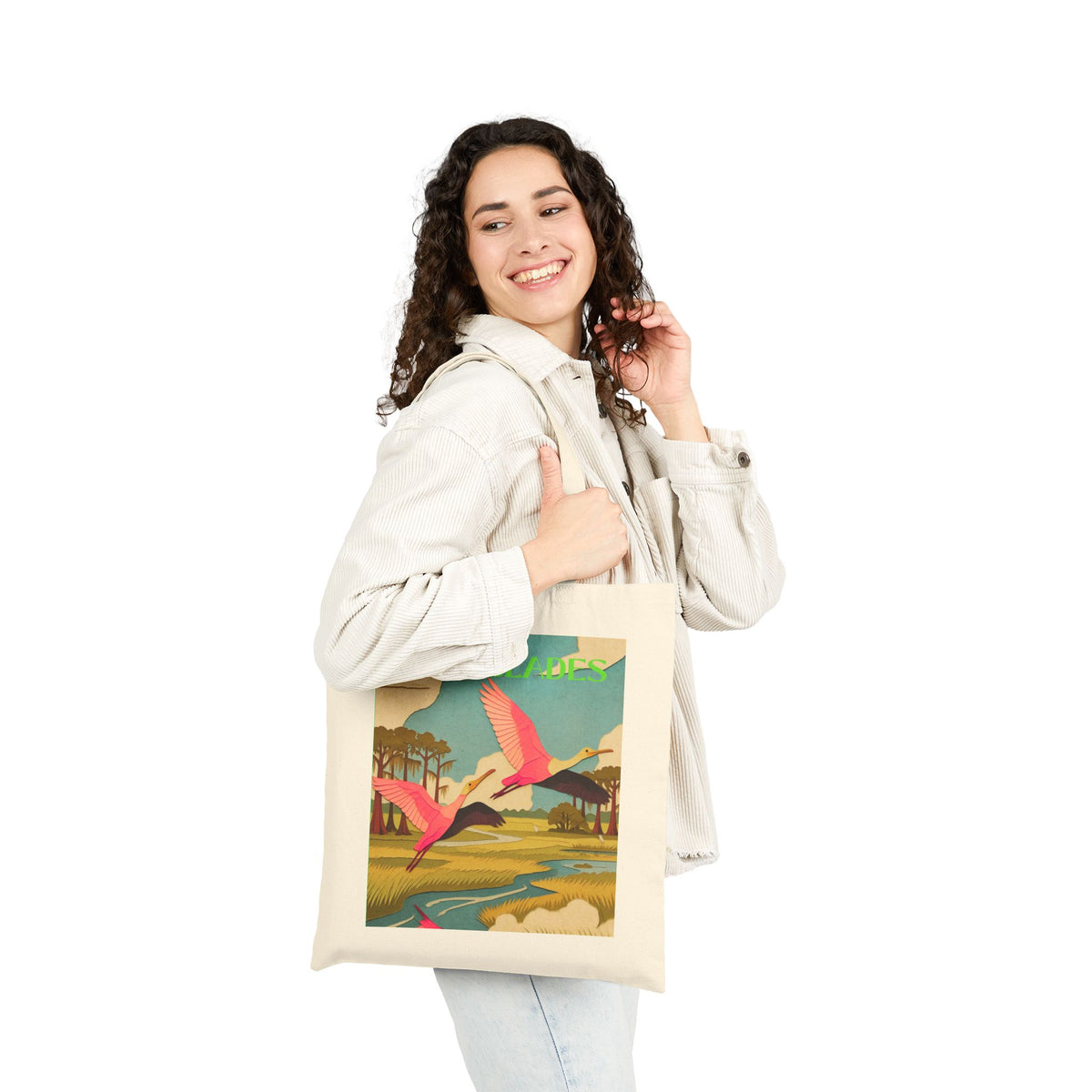 Everglades Wild at Heart Tote Bag - Retro National Park Tote