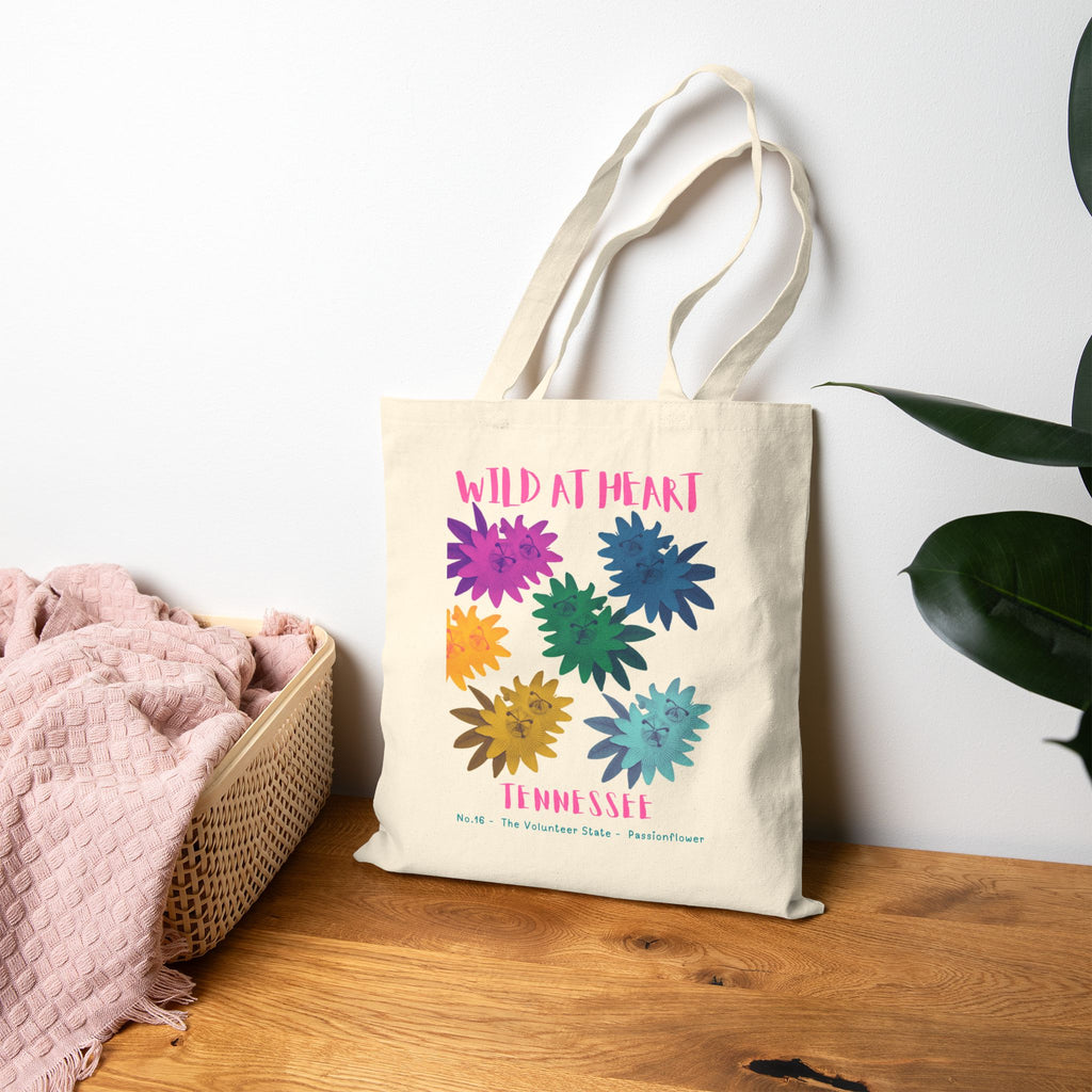 Wild at Heart Tennessee Tote Bag – Canvas Nature Explorer Tote, Kids Adventure Gift