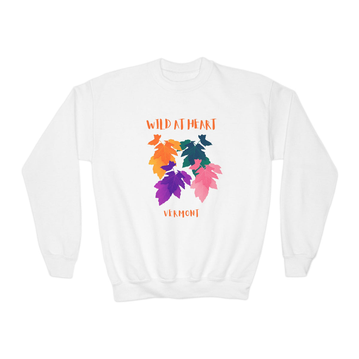 Vermont Wild at Heart Youth Crewneck Sweatshirt