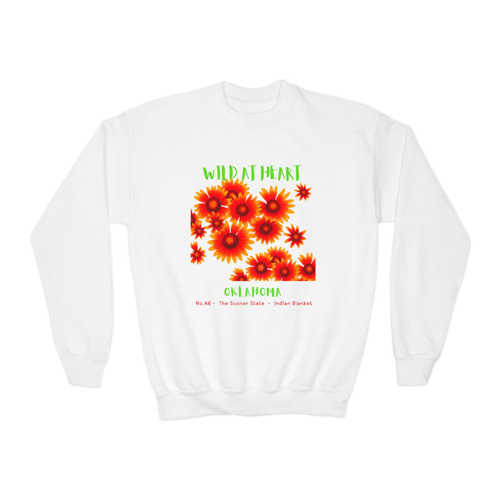 Oklahoma Wild at Heart Youth Crewneck Sweatshirt