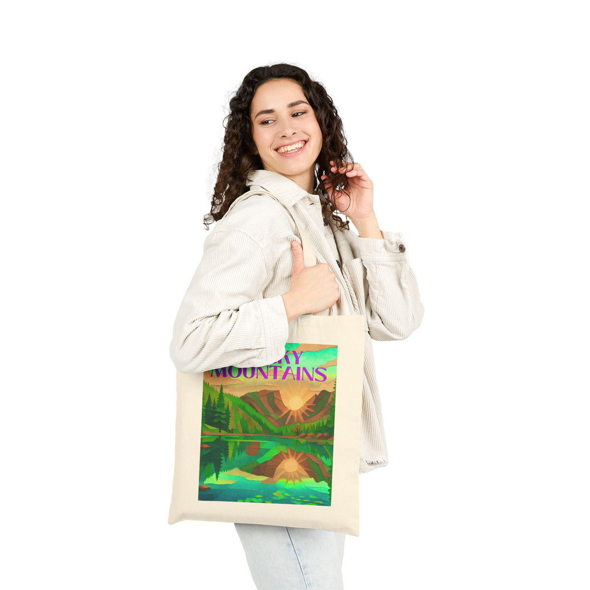 Rocky Mountains Wild at Heart Tote -  Retro Rocky Mountains National Park Tote Bag