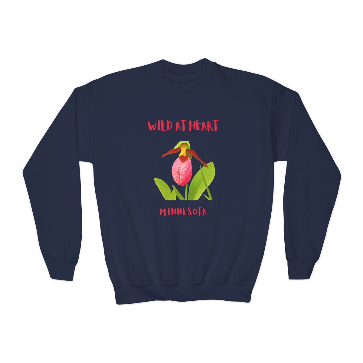 Minnesota Wild at Heart Youth Crewneck Sweatshirt